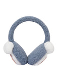 Fabseasons Grey Pompom Winter Ear Muffs for Kids and Adults: Keep Warm Outdoors