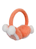 Fabseasons Orange Pompom Winter Ear Muffs for Kids and Adults: Keep Warm Outdoors