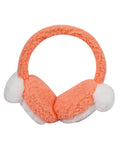 Fabseasons Orange Pompom Winter Ear Muffs for Kids and Adults: Keep Warm Outdoors