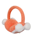 Fabseasons Orange Pompom Winter Ear Muffs for Kids and Adults: Keep Warm Outdoors