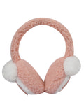 Fabseasons Peach Pompom Winter Ear Muffs for Kids and Adults: Keep Warm Outdoors