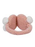 Fabseasons Peach Pompom Winter Ear Muffs for Kids and Adults: Keep Warm Outdoors
