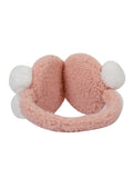 Fabseasons Peach Pompom Winter Ear Muffs for Kids and Adults: Keep Warm Outdoors