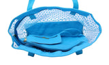 FabSeasons Blue Transparent Printed Large Shoulder Bag