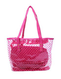 FabSeasons Pink Transparent Printed Large Shoulder Bag
