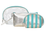 FabSeasons Green 3 in one toiletry-makeup bag-pouch