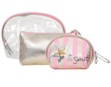 FabSeasons Pink 3 in one toiletry-makeup bag-pouch