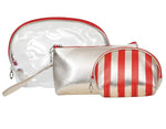 FabSeasons Red 3 in one toiletry-makeup bag-pouch. freeshipping - FABSEASONS