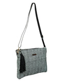 FabSeasons Unisex White-Black Toiletry, Travel ,Cosmetic, Pouch with Sling
