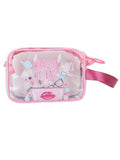 FabSeasons Pink Transparent Handy Toiletry, Travel, Makeup Pouch