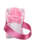 FabSeasons Pink Transparent Handy Toiletry, Travel, Makeup Pouch