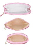 FabSeasons Crown Pink Combo of 3 Handy Toiletry, Cosmetic,Travel Pouch
