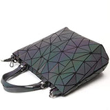 FabSeasons Geometric Luminous Purses and Handbags Holographic Reflective Crossbody Bag