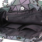 FabSeasons Geometric Luminous Purses and Handbags Holographic Reflective Crossbody Bag