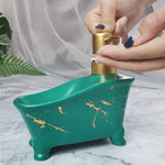 FabSeasons Green Ceramic Soap Dispenser, 415ML