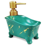 FabSeasons Green Ceramic Soap Dispenser, 415ML