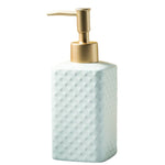 FabSeasons White Ceramic Soap Dispenser, 350ML