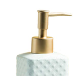 FabSeasons White Ceramic Soap Dispenser, 350ML