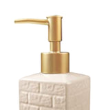 FabSeasons Beige Ceramic Soap Dispenser, 350ML