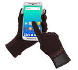 Fabseasons Brown Woolen Winter gloves with Touchscreen fingers for girls & women