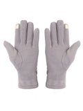 FabSeasons Warm PU Winter gloves with Touchscreen finger for Girls and Women