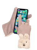 FabSeasons Winter Gloves For Girls & Women, with faux fur on the inner for cold weather, Touchscreen enabled finger