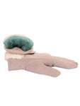 FabSeasons Winter Gloves For Girls & Women, with faux fur on the inner for cold weather, Touchscreen enabled finger