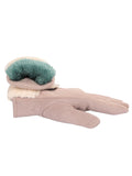 FabSeasons Winter Gloves For Girls & Women, with faux fur on the inner for cold weather, Touchscreen enabled finger