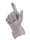 FabSeasons Winter Gloves For Girls & Women, with faux fur on the inner for cold weather, Touchscreen enabled finger