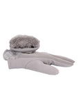 FabSeasons Winter Gloves For Girls & Women, with faux fur on the inner for cold weather, Touchscreen enabled finger