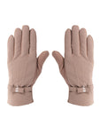 FabSeasons Winter Gloves For Girls & Women, with faux fur on the inner for cold weather, Touchscreen enabled finger