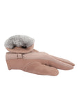 FabSeasons Winter Gloves For Girls & Women, with faux fur on the inner for cold weather, Touchscreen enabled finger