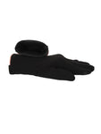 FabSeasons Slim Black Winter Gloves for Women: Velvet Lining, Touchscreen Index Finger, Smooth Driving/Riding