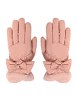 FabSeasons Water-Resistant Touchscreen Peach Winter Gloves for Girls and Women: Fits 10 Years & Above