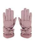 FabSeasons Water-Resistant Touchscreen Purple Winter Gloves for Girls and Women: Fits 10 Years & Above