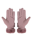 FabSeasons Water-Resistant Touchscreen Purple Winter Gloves for Girls and Women: Fits 10 Years & Above