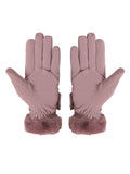 FabSeasons Water-Resistant Touchscreen Purple Winter Gloves for Girls and Women: Fits 10 Years & Above