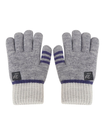 FabSeasons Acrylic warm Woolen Winter weather Double layered Gloves for Boys & Girls, fits for 6-9 years, Pack of 1