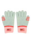 FabSeasons Acrylic warm Woolen Winter weather Double layered Gloves for Boys & Girls, fits for 6-9 years, Pack of 1