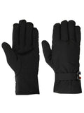 FabSeasons Unisex Solid Winter Black Gloves with Fleece cloth