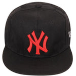 FabSeasons NY Black Red Cotton Casual Snapback, HipHop and Flat Cap