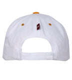 FabSeasons White Cotton Casual Snapback Hat, Hiphop Caps and Flat Cap & Hat