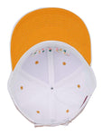 FabSeasons White Cotton Casual Snapback Hat, Hiphop Caps and Flat Cap & Hat
