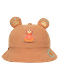 FabSeasons BabyBear Kids Cotton Bucket Cap/Hat for Sun Protection (1-3 Years)