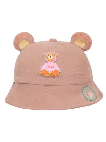 FabSeasons BabyBear Kids Cotton Bucket Cap/Hat for Sun Protection (1-3 Years)