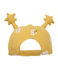 FabSeasons Cotton Cap for Boys & Girls with Antler, Fits for 1-4 years kids, Velcro adjustment at back