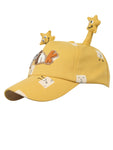 FabSeasons Cotton Cap for Boys & Girls with Antler, Fits for 1-4 years kids, Velcro adjustment at back