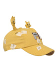 FabSeasons Cotton Cap for Boys & Girls with Antler, Fits for 1-4 years kids, Velcro adjustment at back