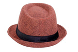 Fabseasons Mens Brown Fedora Hat