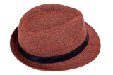 Fabseasons Mens Brown Fedora Hat